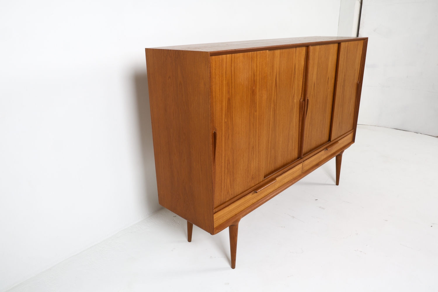 Artwork by Omann Jun, OMANN JUN DANISH TEAK SIDEBOARD C. 1960S, Made of TEAK