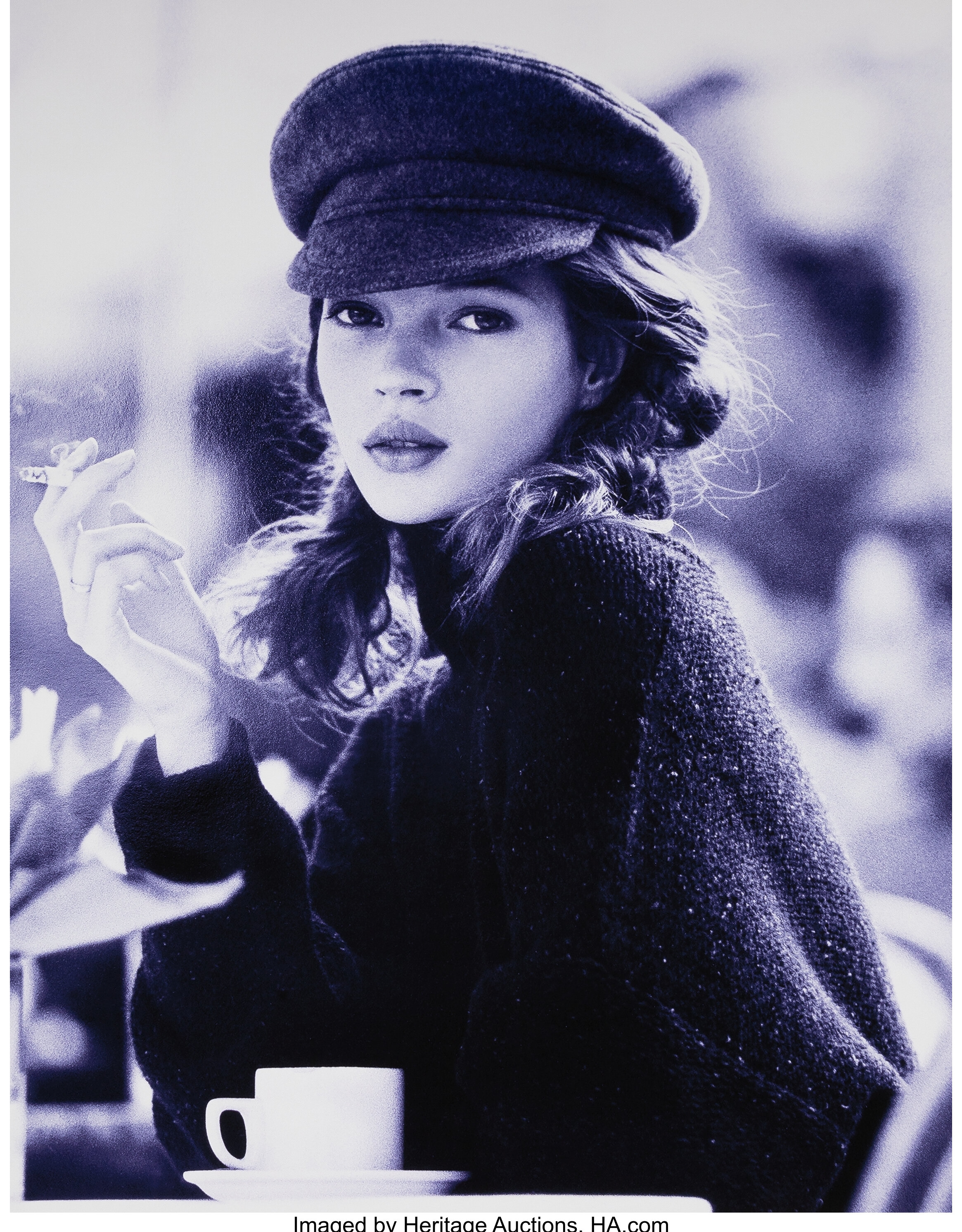 Kate Garner | Kate Moss with Coffee (1990) | MutualArt