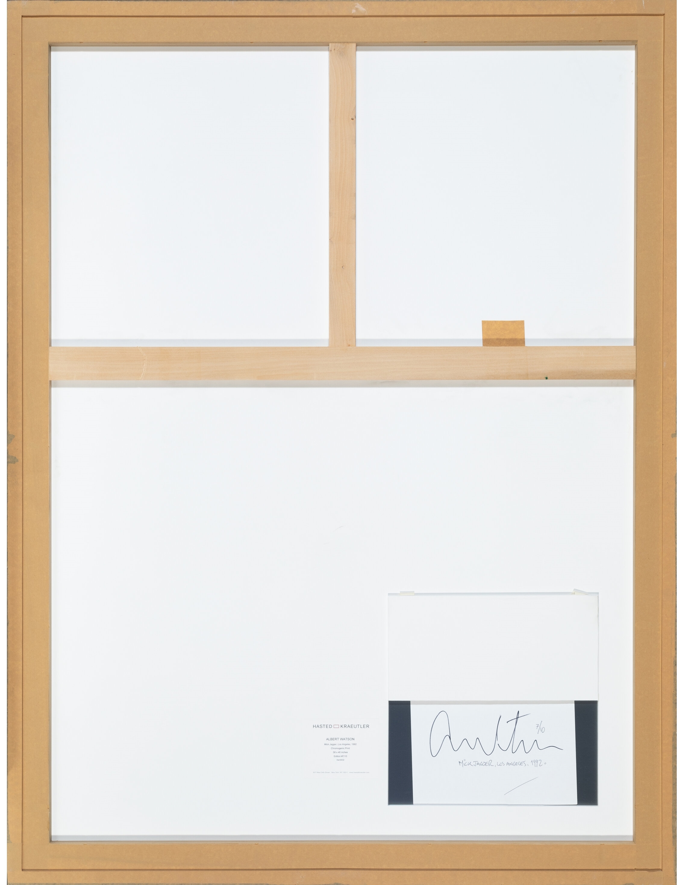 Artwork by Albert Watson, Mick Jagger, Los Angeles, Made of digital pigment print