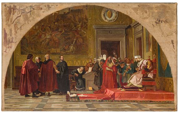 Pier Capponi davanti a Carlo VIII - Nicolò Barabino