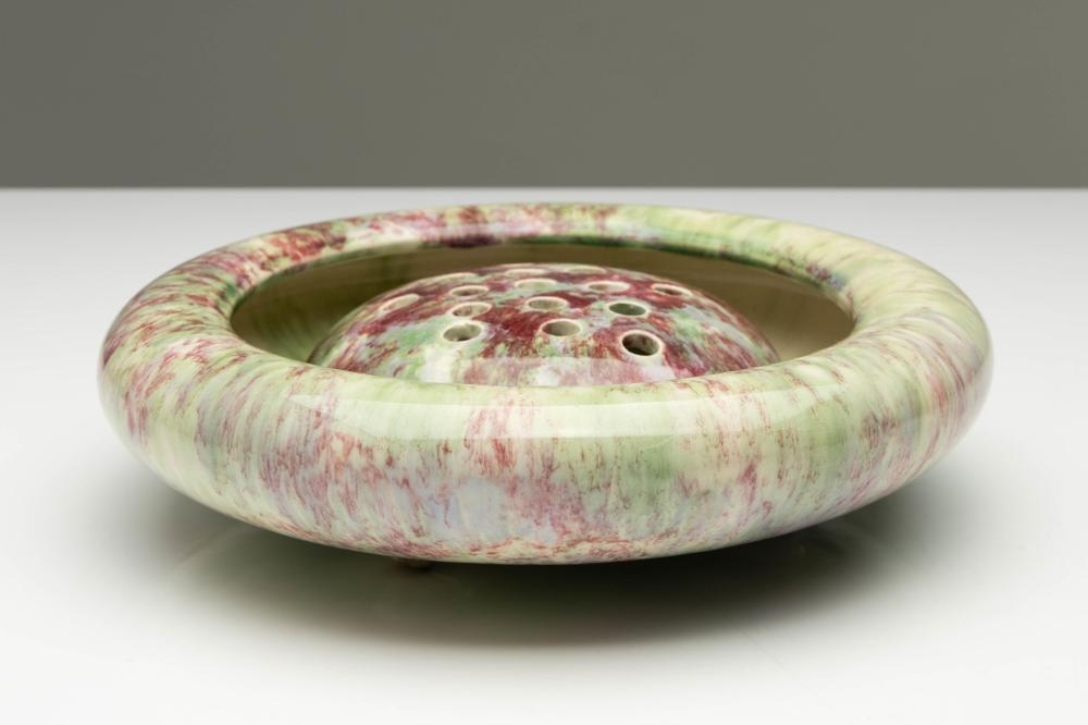 Artwork by FLOAT, A large ceramic float bowl with frog (W: 26.5cm, Made of ceramic