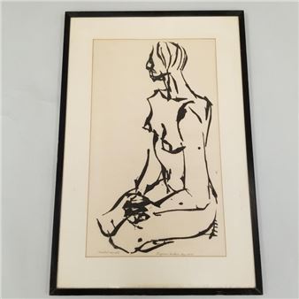 Seated Nude - Eugene Larkin