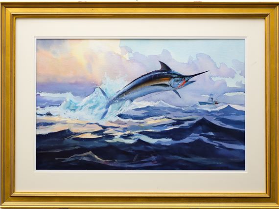 Chet Reneson | Spectacular and powerful Reneson painting of a striped ...
