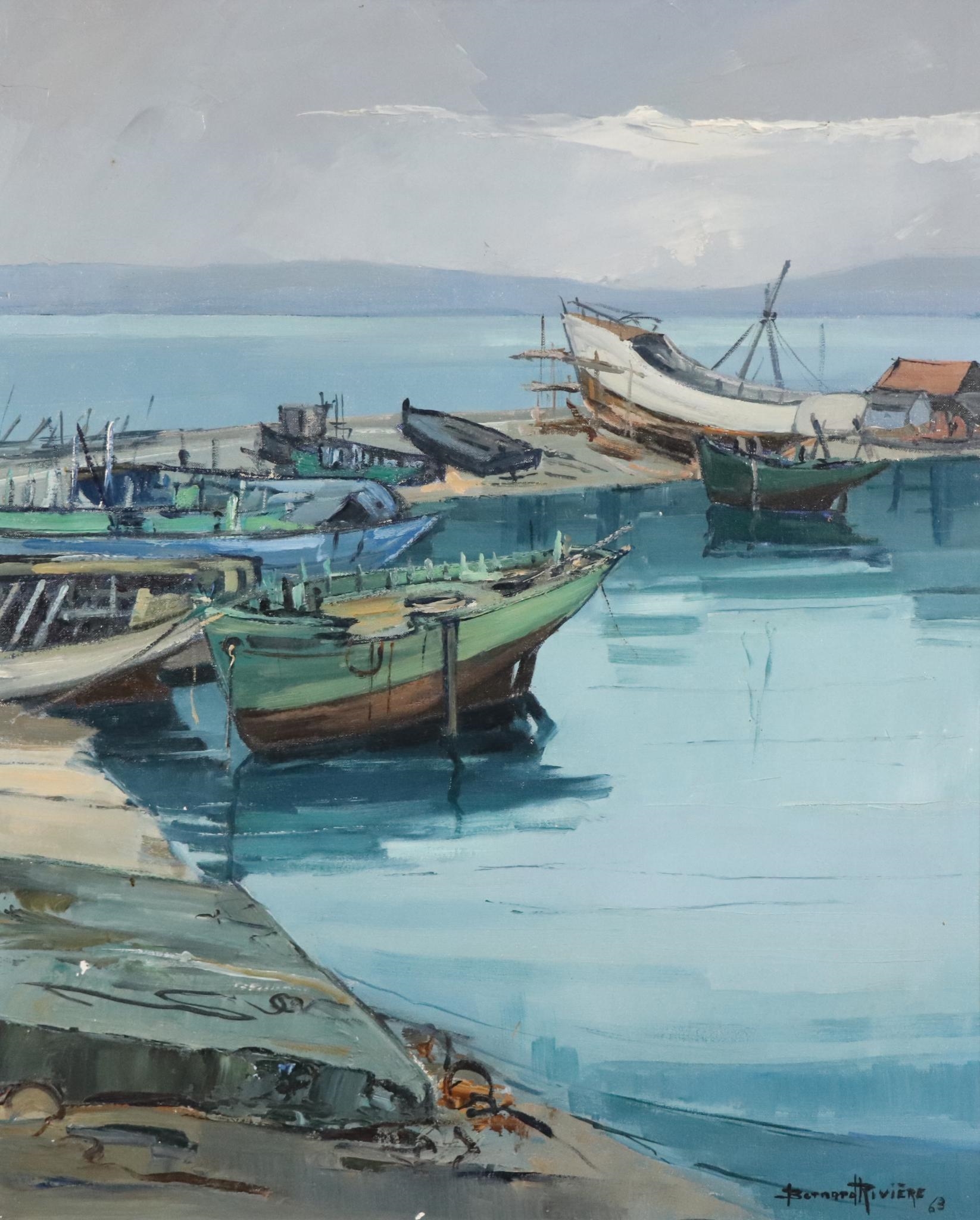 Bernard Riviere | Les quais (1963) | MutualArt