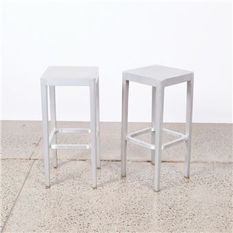 Two Bar Stools Designed by Phillippe Stark for Emeco - Phillippe Stark