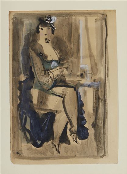 Seated Female Figure by Konstantin Ivanovich Rudakov