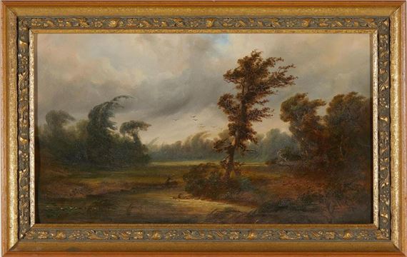 LANDSCAPE WITH WILDLIFE by John Beaufain Irving