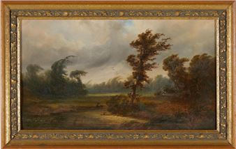 LANDSCAPE WITH WILDLIFE - John Beaufain Irving