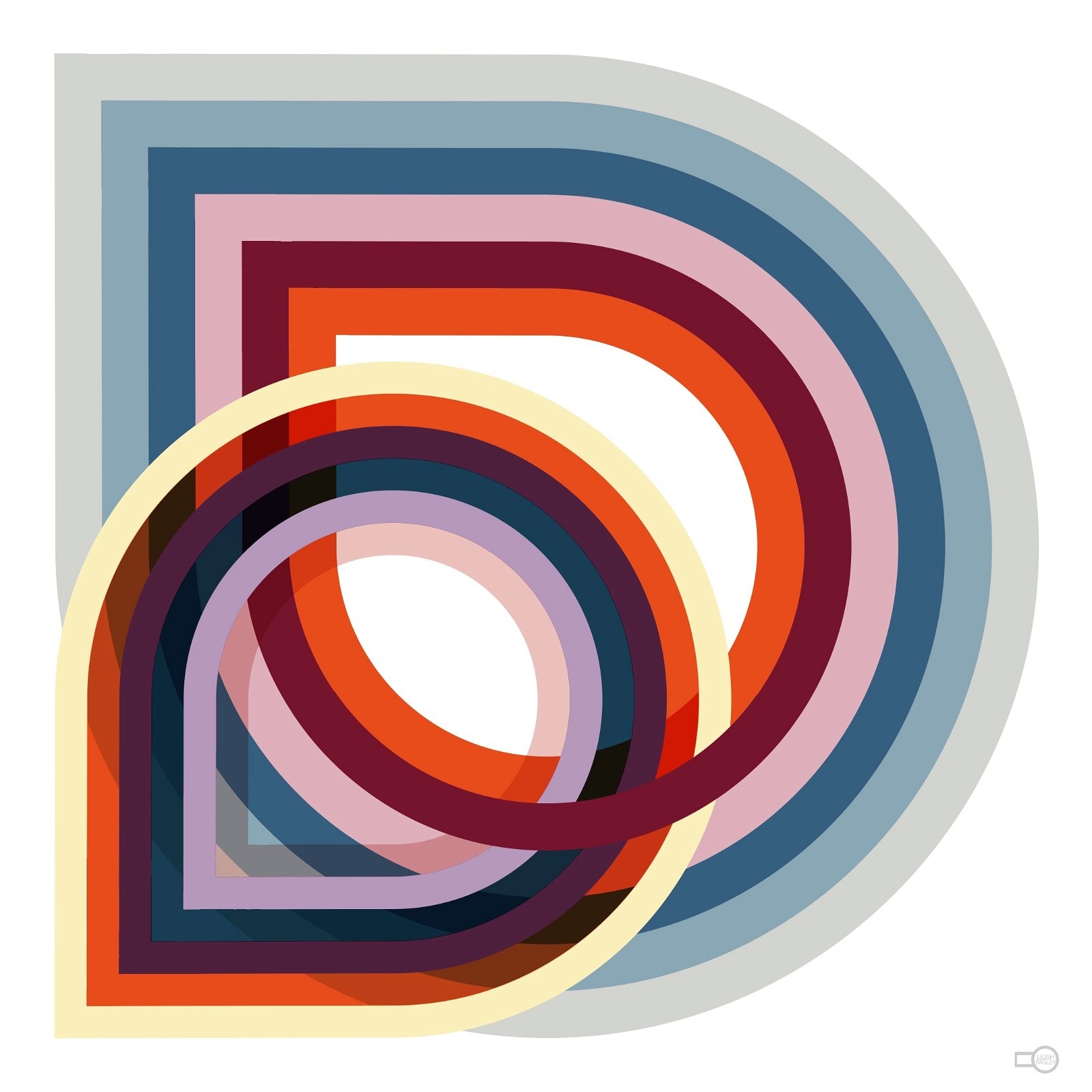 Artwork by Leigh Bagley, Brunnian No:3, Made of Digitally printed using high quality acrylic inks