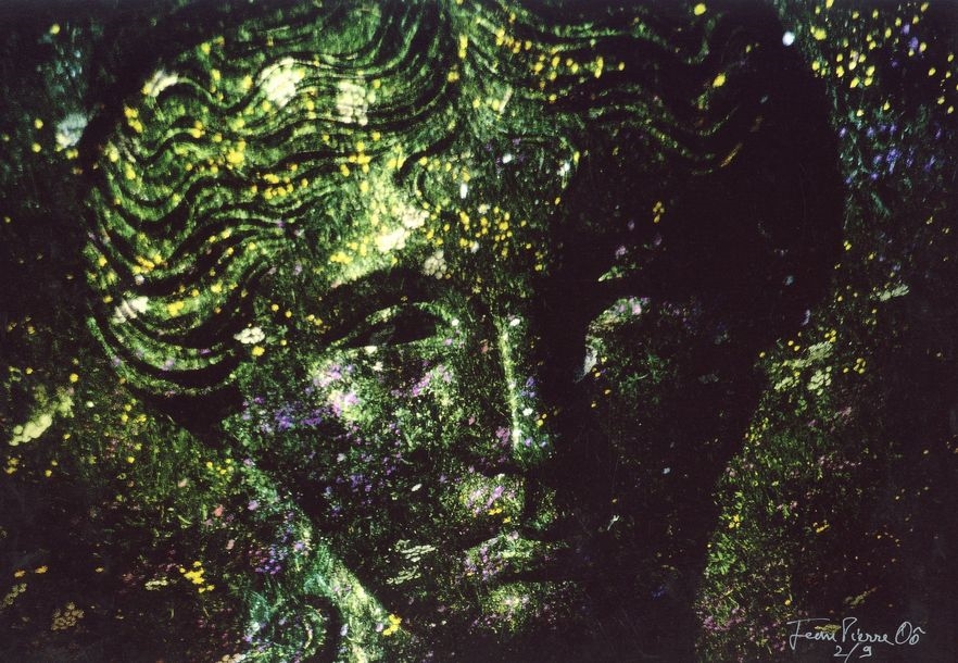 Artwork by Jean-pierre OÔ, Abstraction, Statue and Flowers, Made of Vintage color print