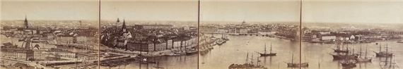 Panorama of Stockholm by Axel Lindahl, circa 1885