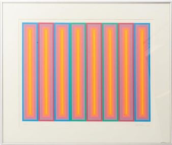 Martin Canin Op Art Composition Serigraph, 1964 - Martin Canin