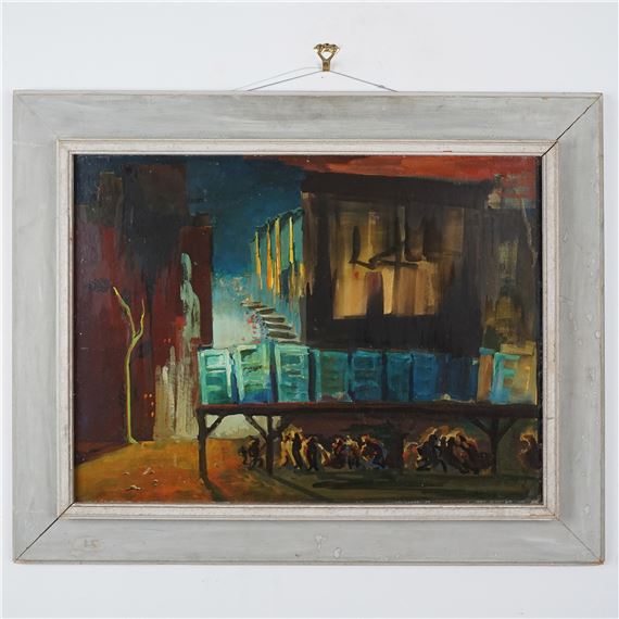 Annette Krauss Rose | Annette Krauss Rose Tempera Painting, 20th ...