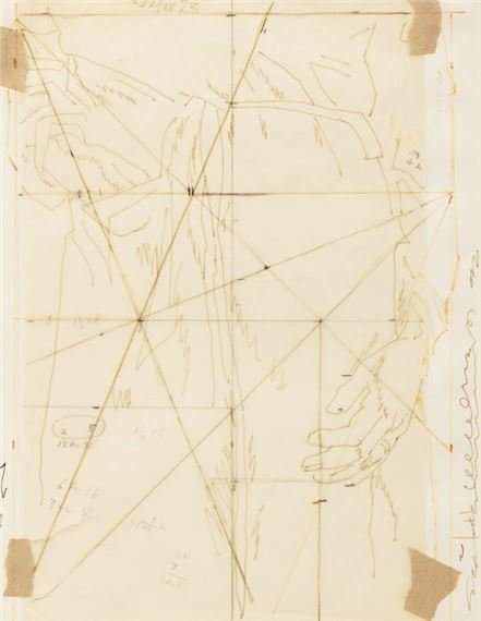 Study for Woman in Bathtub by Alex Colville, 23 Mar 1973