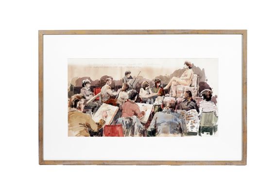 “Life drawing session at Hexham, March 1989”, - George Hutchinson