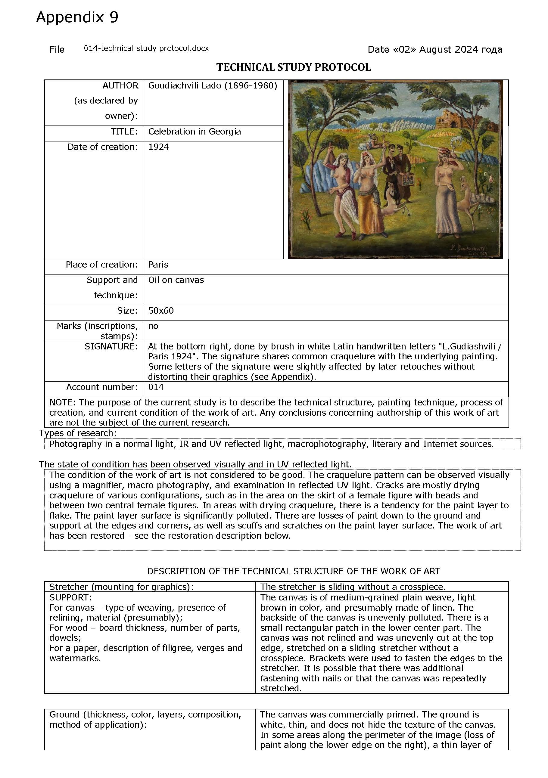 Artwork by Lado Davidovich Gudiashvili , Celebration in Georgia, Made of oil on canvas