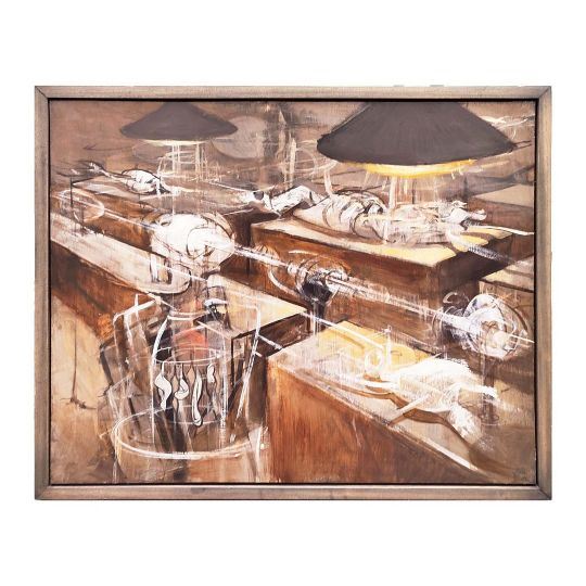 JOHN CREIGHTON. FORMS ON TABLES WITH LAMPS. (d - John Creighton