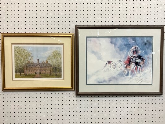 Artwork by Donna Gates, Donna Gates Signed Print and Wren Building Print, Made of print