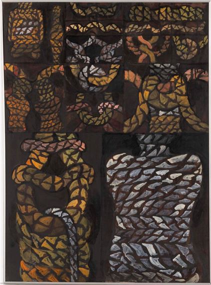 José ESCADA (1939-1980) Óleo sobre tela Verso assinado e datado de 1972 Dim. aprox.: 72,5 x 54 cm.; Dim. total aprox.: 73,5 x 55 cm. by José Jorge da Silva Escada, 1972