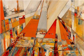 Cristina CENTENO (n.1959) Acrílico sobre tela Dim. aprox.: 100 x 150 cm. - Cristina Centeno