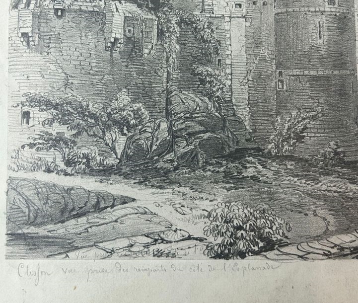 Felix Benoist | CLISSON vue prise des remparts du côté de l'Esplanade ...