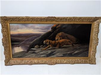 Becker 19th century oil on canvas - Adolf von Becker