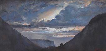 Pierre RISACHER (1954) En grande Chartreuse Oil on panel signed lower right. Situated on the back. 20 x 40 cm - Pierre Risacher