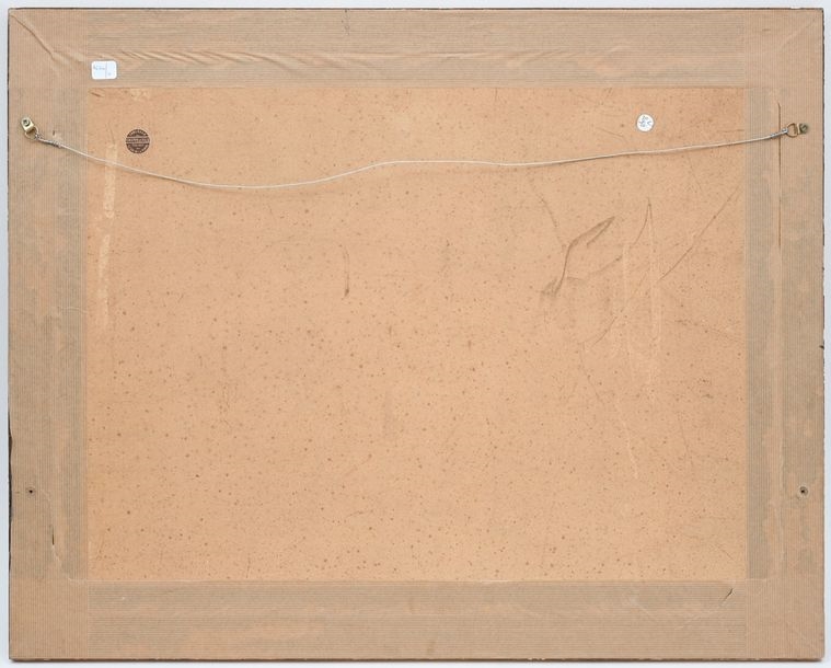 Artwork by Georges Gaudion, The park, Made of Oil on paper