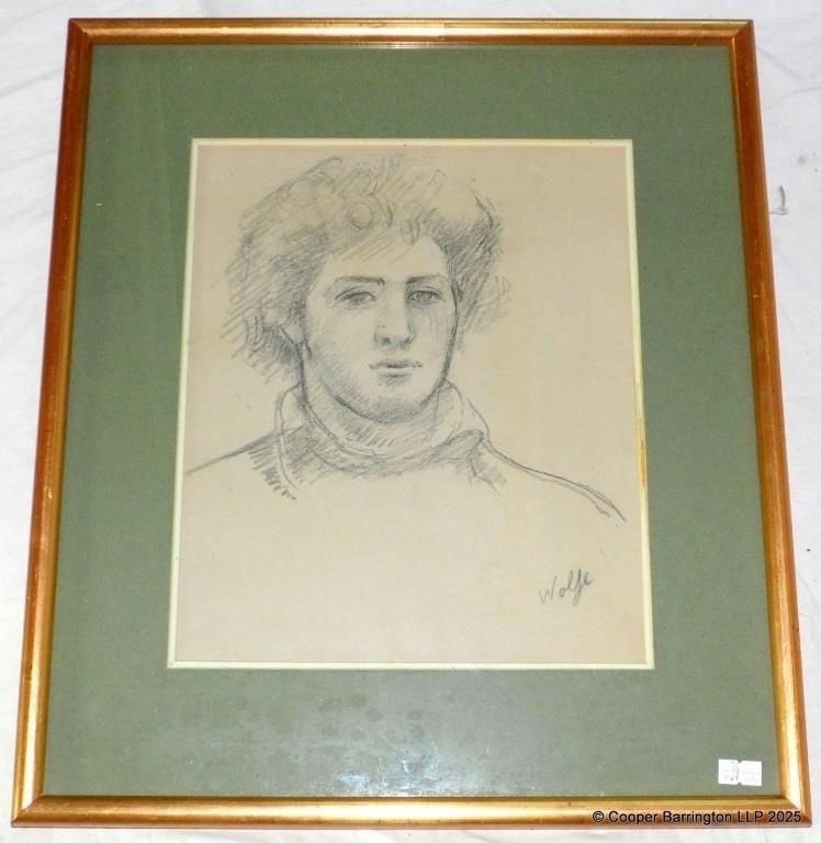 Edward Wolfe | EDWARD WOLFE Portrait of a Young Man | MutualArt