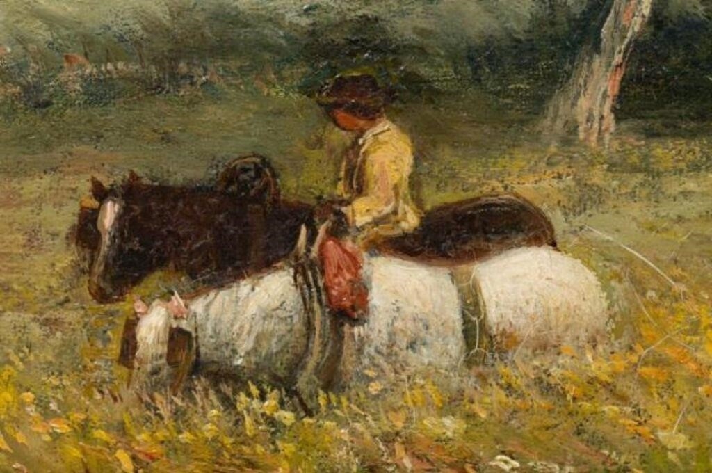 Artwork by Paul H. Ellis, Homeward Summertime, Landscape, Paul H. Ellis, Made of Oil on canvas