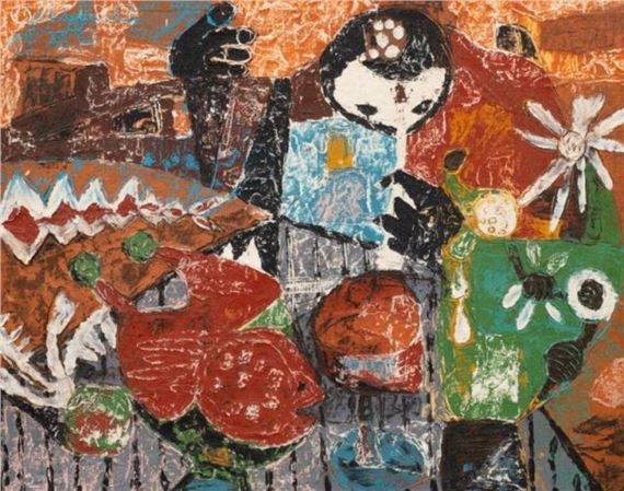 Abstract Painting by Harry Jacques Arijac by Arijac, 1965