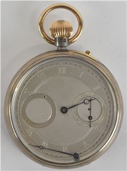 the silvered dial set with Roman numerals - Charles Frodsham