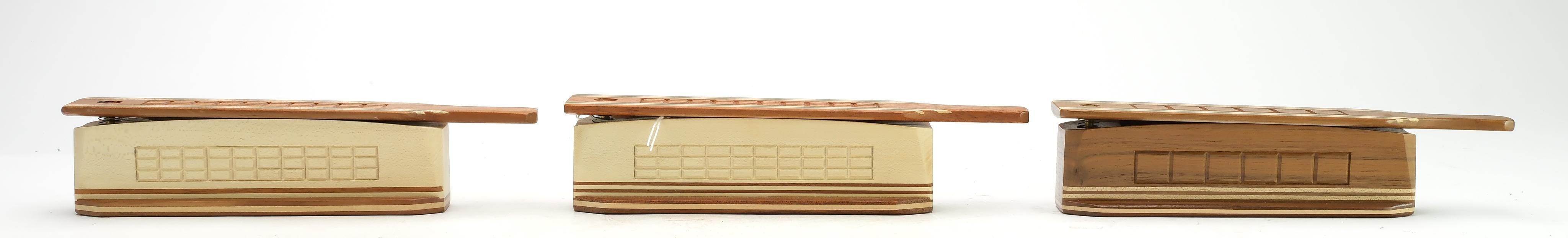 Artwork by Steve Mann, Three box turkey calls