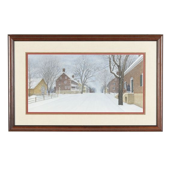 Winter Scene in Old Salem - John D. Furches