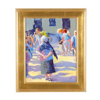 Welcoming the Pilgrims to Santiago - Mike Hoyt