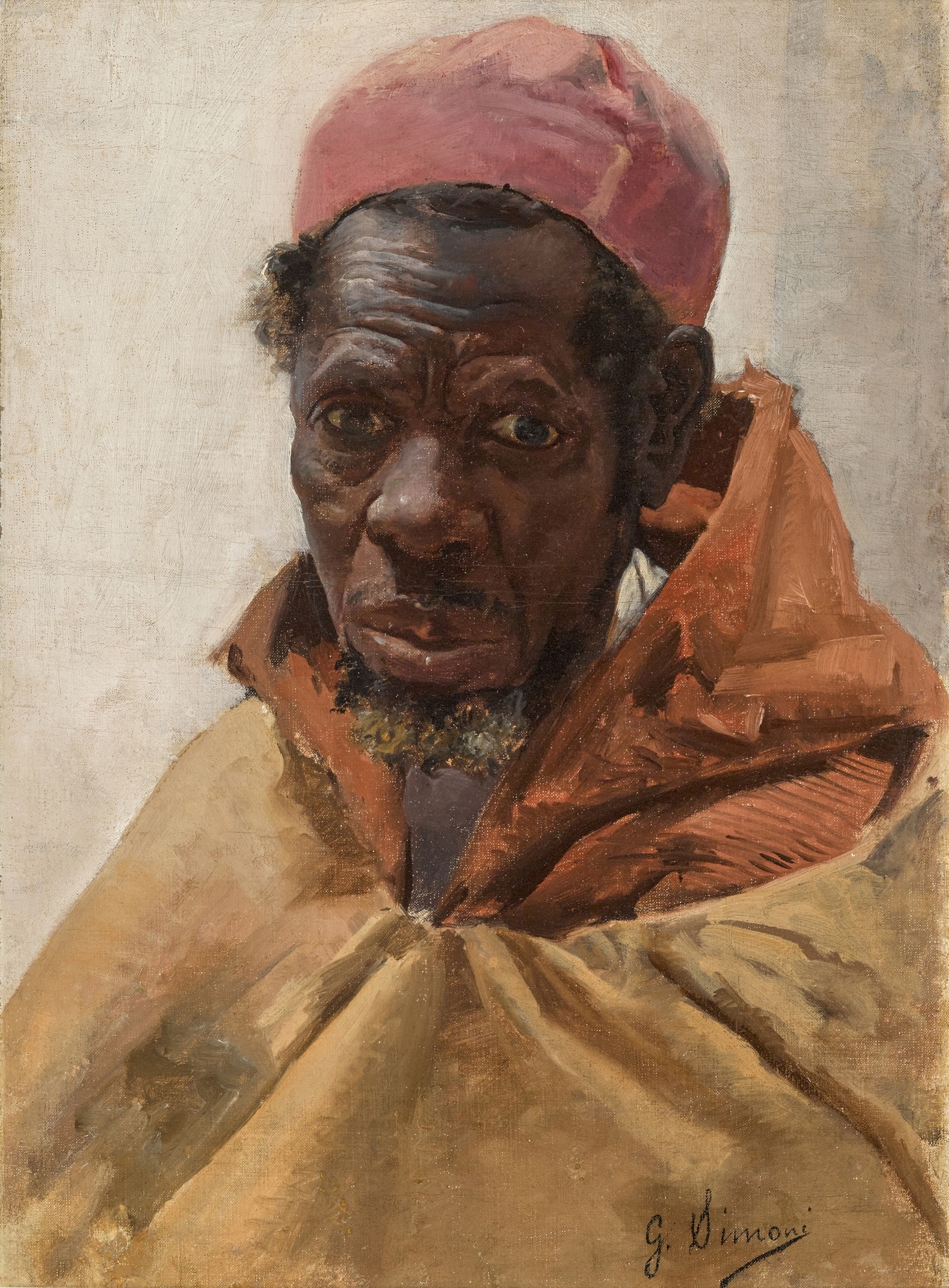 Gustavo Simoni | Man in a red fez | MutualArt