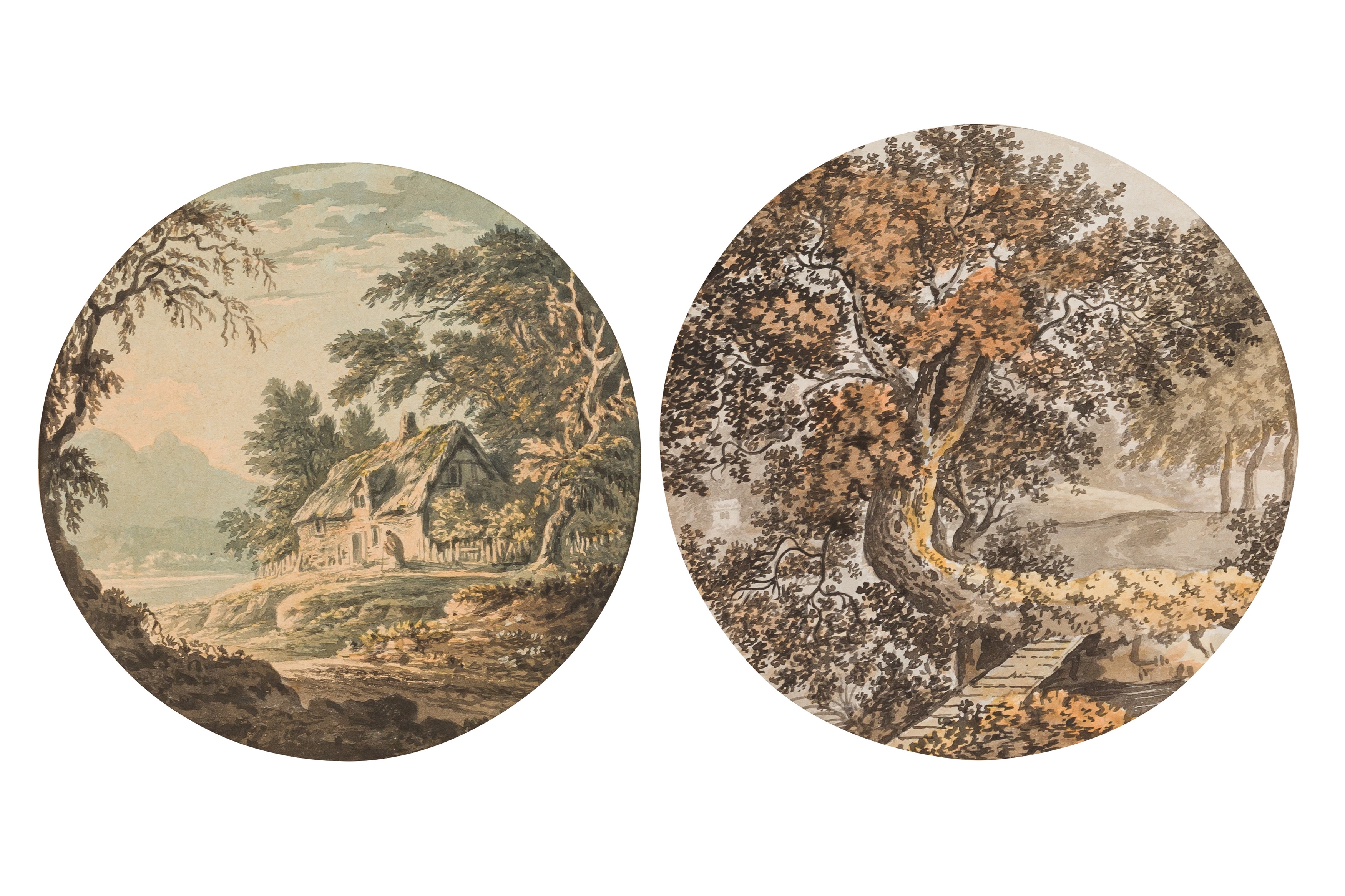 William Payne | Two rural views (Circa 1830) | MutualArt