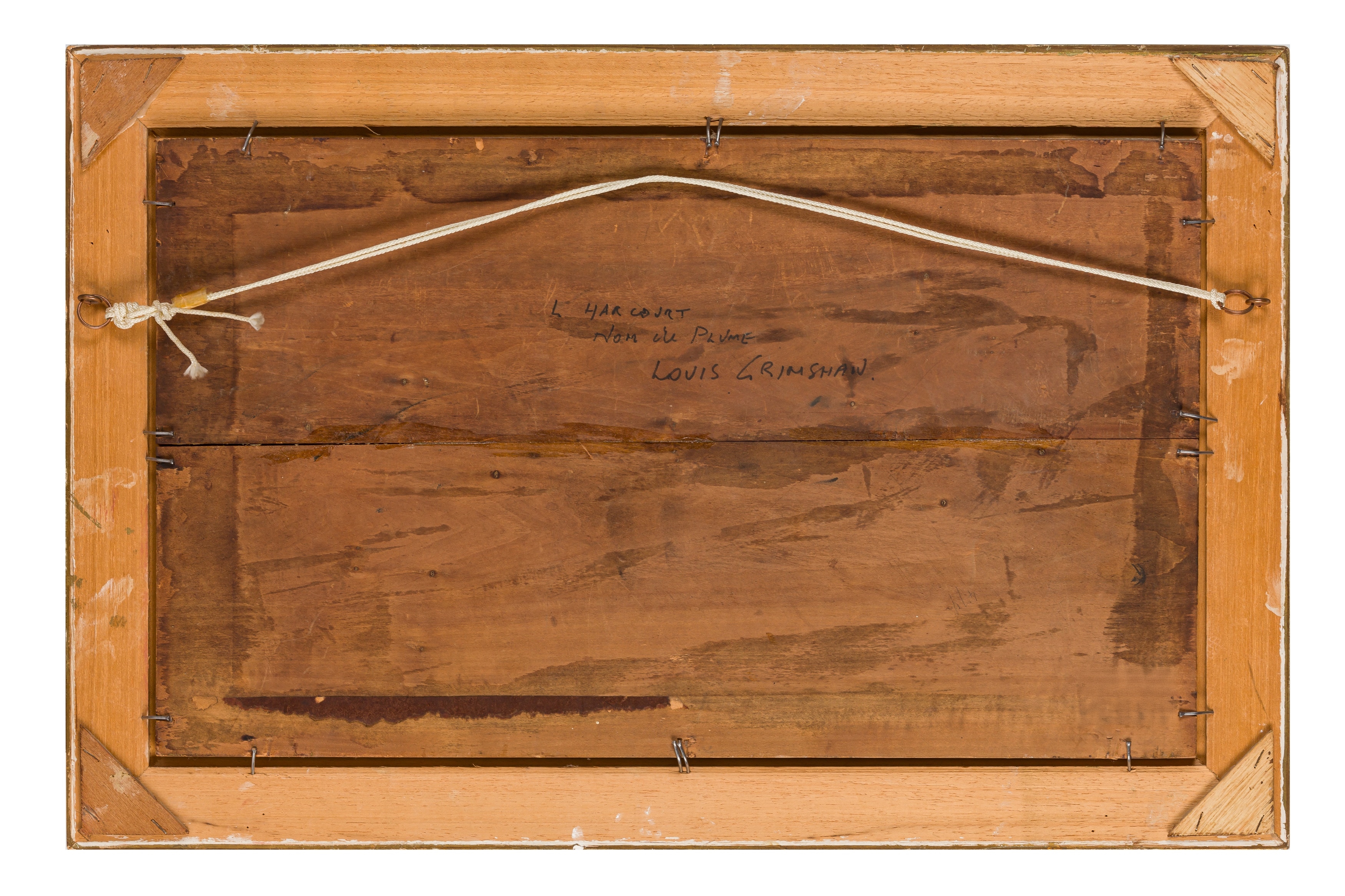 Artwork by Louis Hubbard Grimshaw, Nocturnal shipping scene, Made of oil on panel