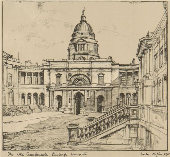 THE OLD QUADRANGLE, EDINBURGH UNIVERSITY - Charles Goddard Napier