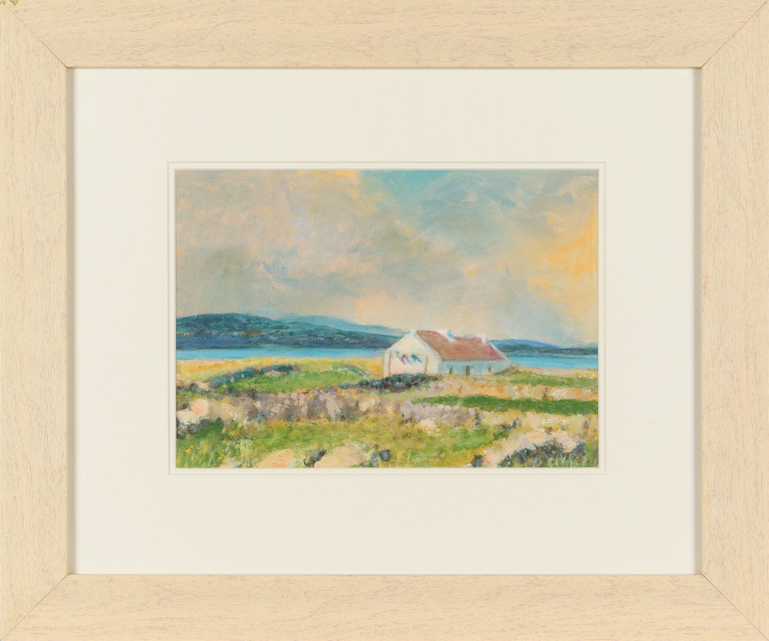 Artwork by Sylvia Newell, DRYING WASHING, DUNFANAGHY, DONEGAL, Made of ACRYLIC ON BOARD