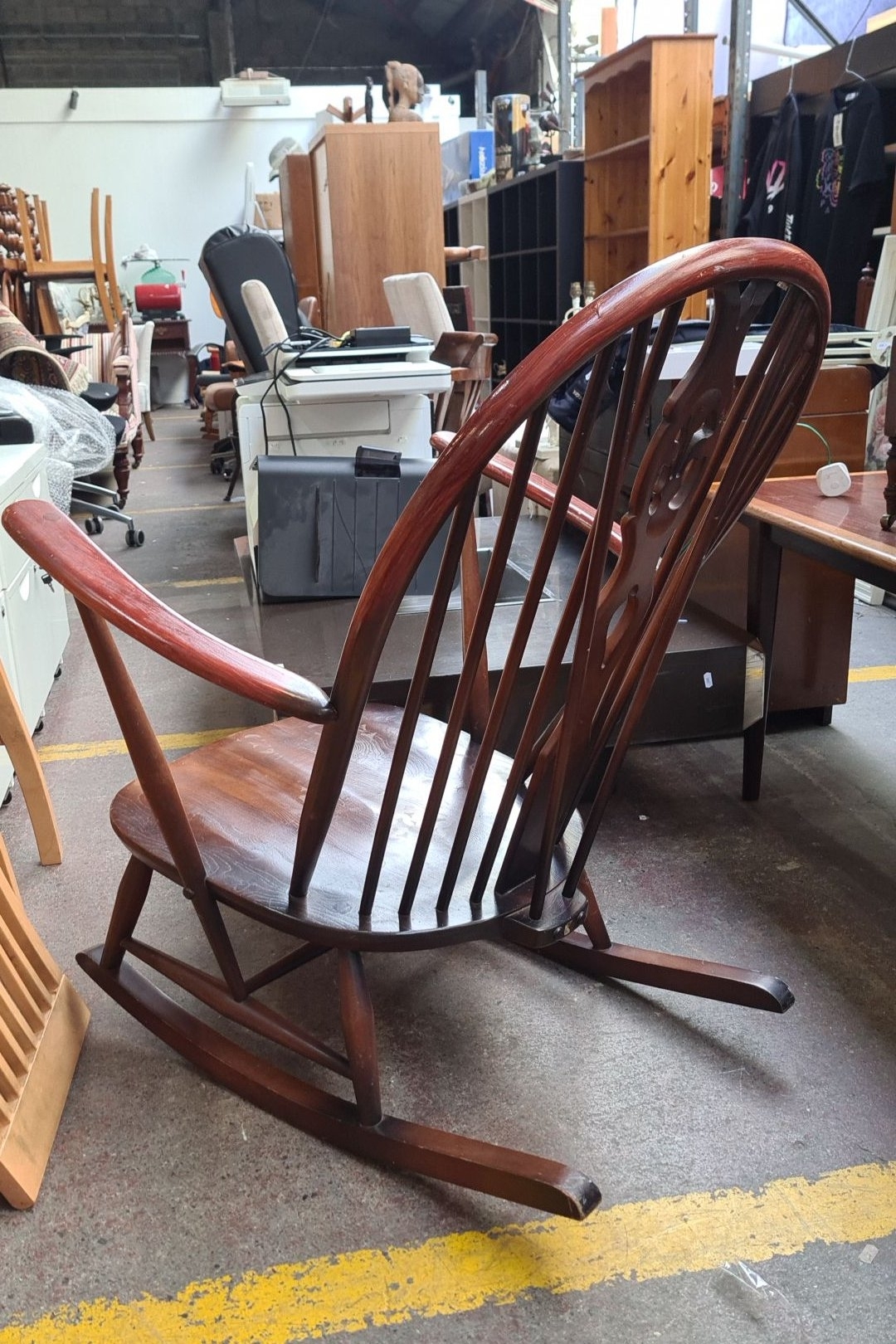 Similar | Star Lot : A mid century Modern Ercol Blue Label rocking ...