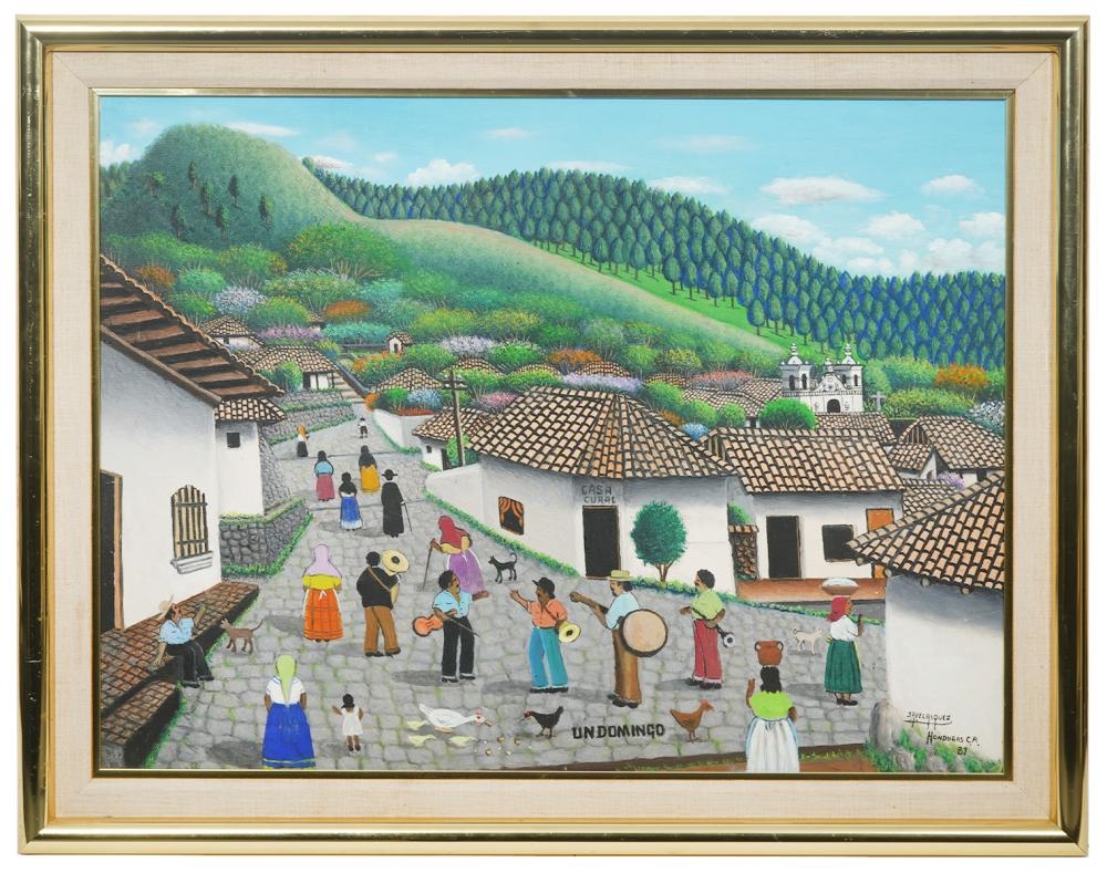 Artwork by Jose Antonio Velasquez, Jose Antonio Velasquez Painting, Made of oil on canvas