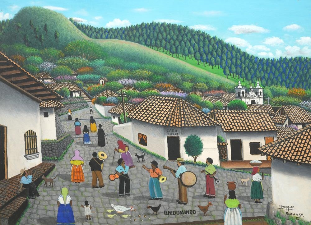 Artwork by Jose Antonio Velasquez, Jose Antonio Velasquez Painting, Made of oil on canvas