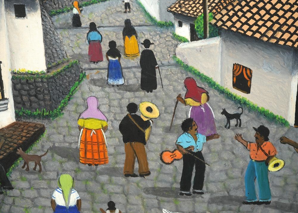 Artwork by Jose Antonio Velasquez, Jose Antonio Velasquez Painting, Made of oil on canvas