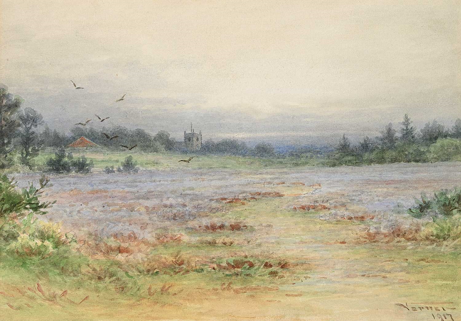 Frederick Arthur Verner | Heather Scene (1917) | MutualArt