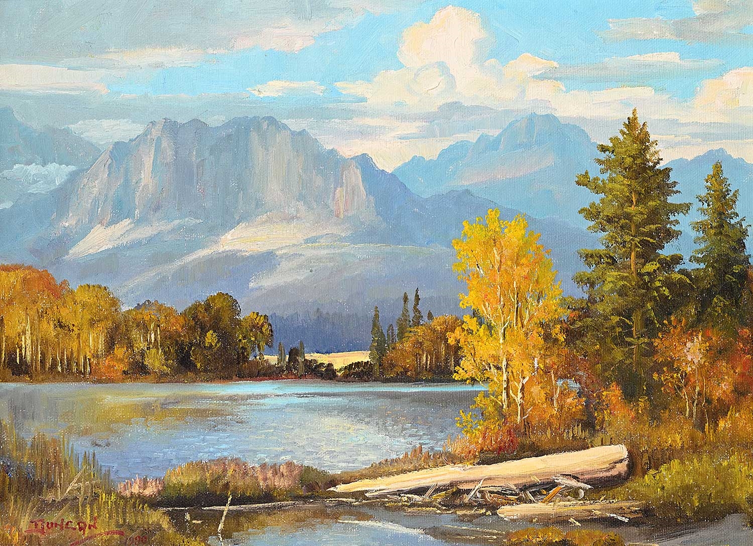 Duncan Mackinnon Crockford | Mount Yamnuska and Chilver Lake, Seebe ...