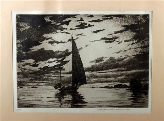 Quiet Harbor by Franklin Townsend Morgan, 1934