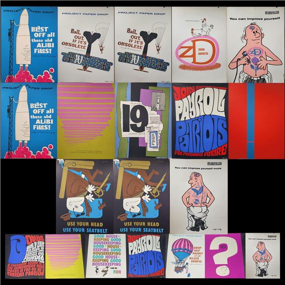 Grouping Of Nasa Lockheed Artist Maggie Wesley Vintage Screen Prints, 20 Pieces - Maggie Wesley