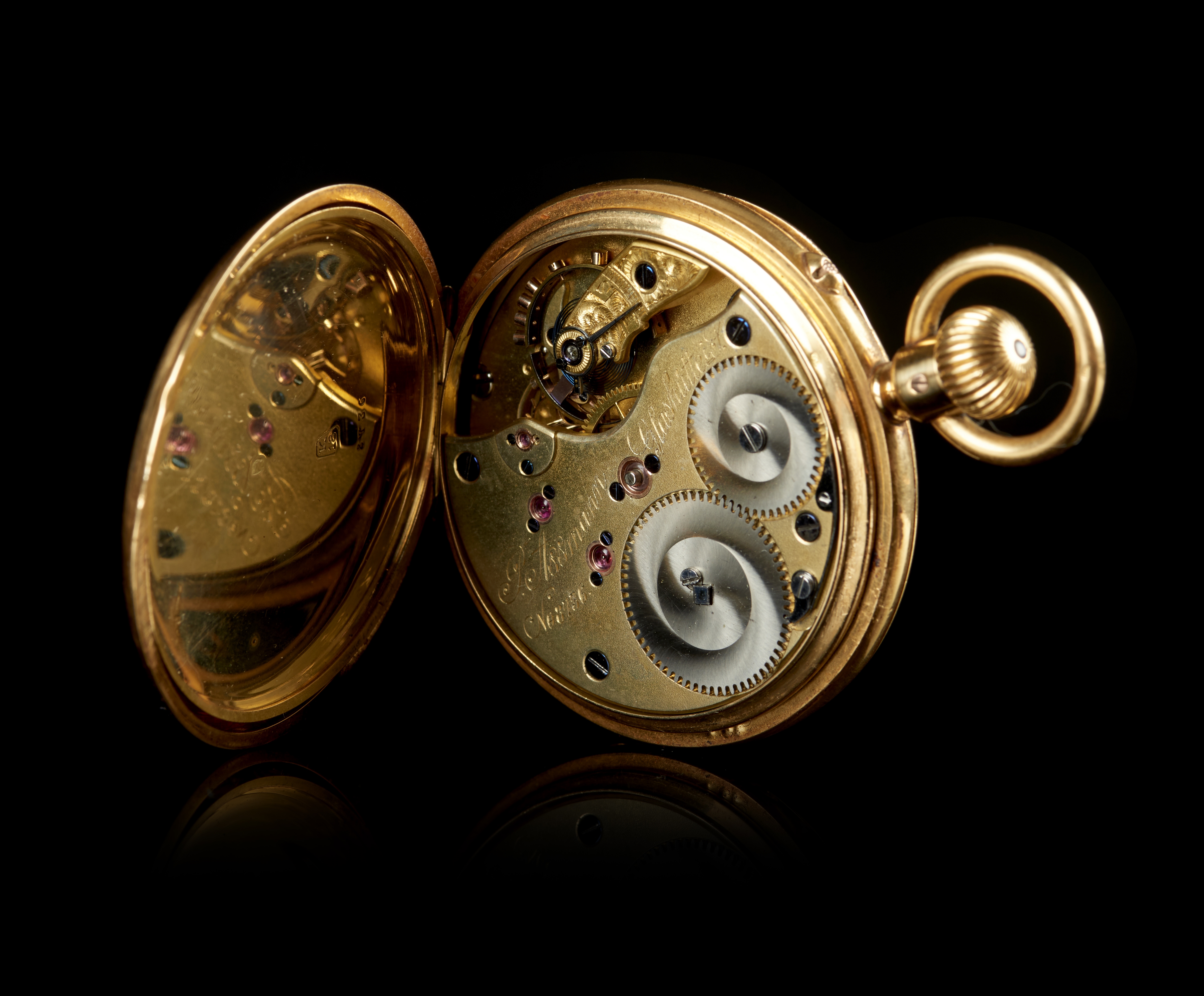 Artwork by MANUAL, A Glashütte pocket watch, Made of Gold