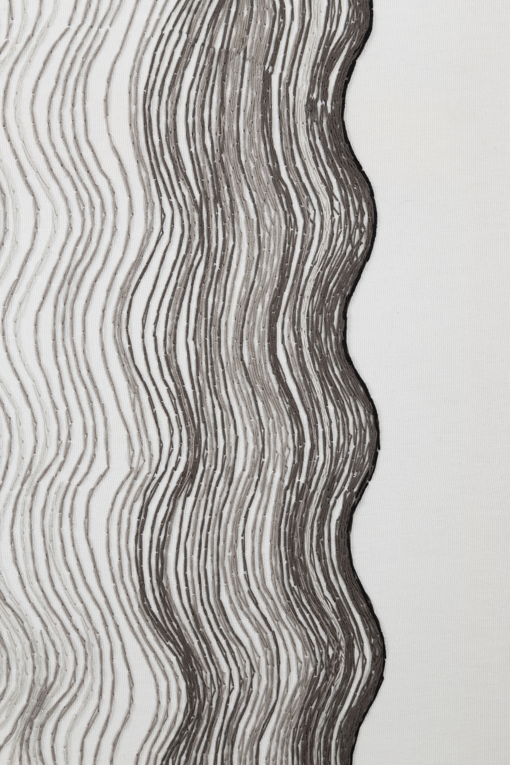 Artwork by Justyna Koziczak, 1000 hours, Made of embroidery/canvas